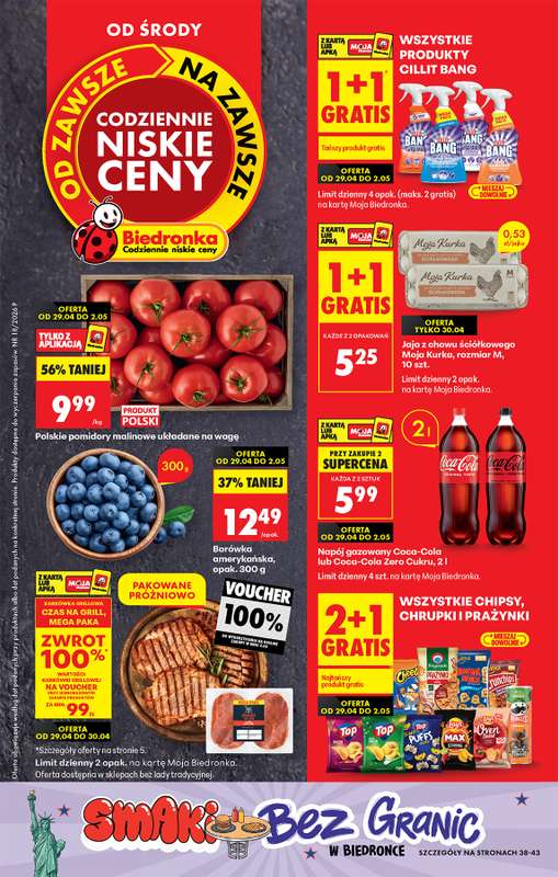Biedronka - gazetka promocyjna Od środy od środy 29.04 do środy 06.05