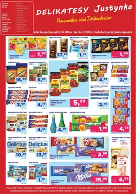 Delikatesy Justynka - gazetka promocyjna Oferta tygodniowa od czwartku 30.04 do środy 06.05 - strona 2