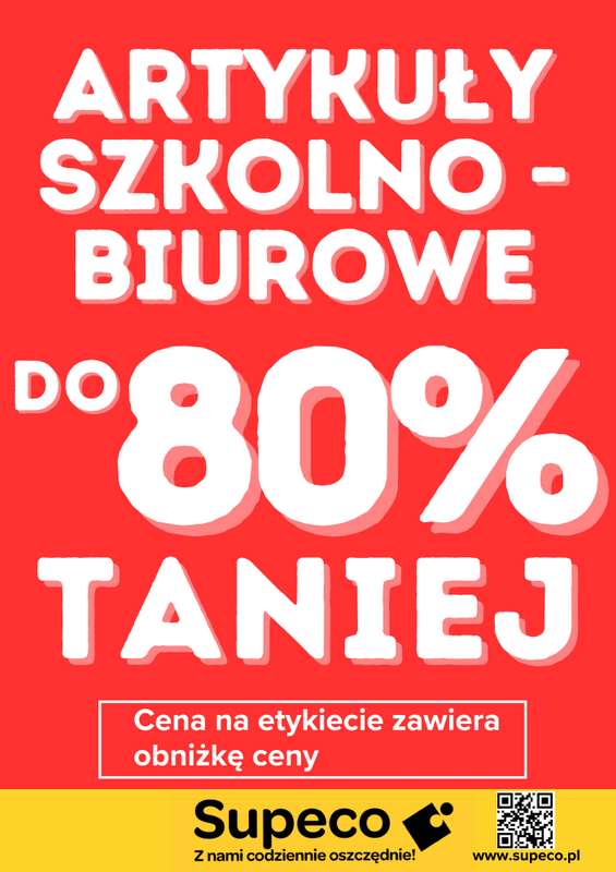 Supeco - gazetka promocyjna Artykuły szkolno-biurowe  do wtorku 30.06