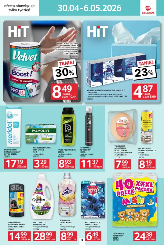 Selgros - gazetka promocyjna Jeszcze więcej super promocji! od czwartku 30.04 do środy 06.05 - strona 9