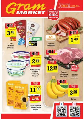 Gram Market - gazetka promocyjna Gazetka od środy 06.05 do wtorku 12.05