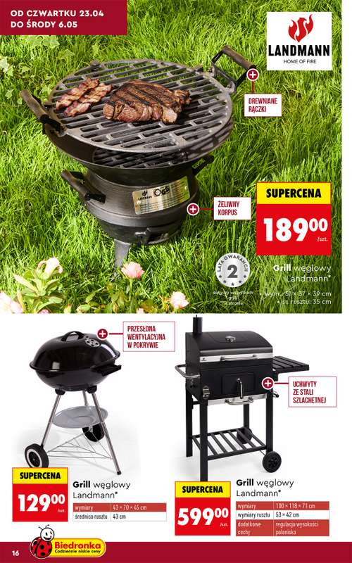 Biedronka - gazetka promocyjna Hity i inspiracje do ogrodu od poniedziałku 20.04 do środy 13.05 - strona 18