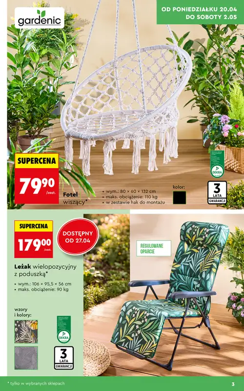 Biedronka - gazetka promocyjna Hity i inspiracje do ogrodu od poniedziałku 20.04 do środy 13.05 - strona 5