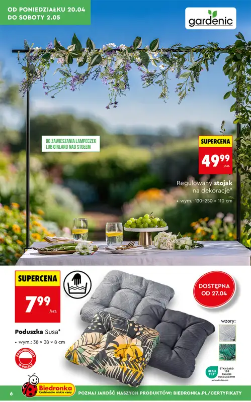 Biedronka - gazetka promocyjna Hity i inspiracje do ogrodu od poniedziałku 20.04 do środy 13.05 - strona 8
