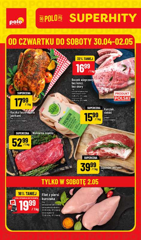 POLOmarket - gazetka promocyjna Super hity na weekend od czwartku 30.04 do soboty 02.05