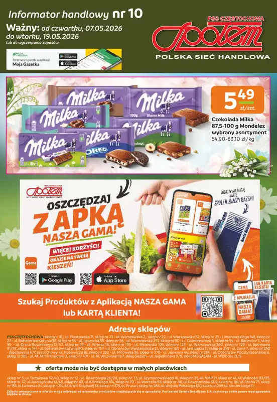Społem Częstochowa - gazetka promocyjna Gazetka od czwartku 07.05 do wtorku 19.05 - strona 12