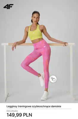 4F - gazetka promocyjna Nowa kolekcja treningowa dla niej od czwartku 30.04  - strona 7
