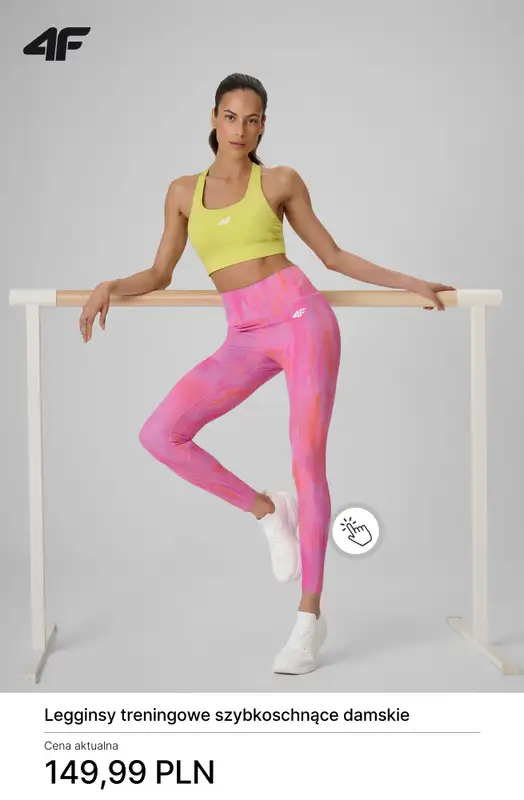 4F - gazetka promocyjna Nowa kolekcja treningowa dla niej od czwartku 30.04  - strona 7