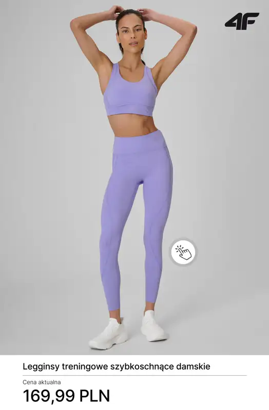 4F - gazetka promocyjna Nowa kolekcja treningowa dla niej od czwartku 30.04  - strona 10