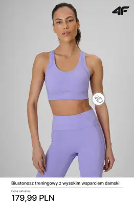 4F - gazetka promocyjna Nowa kolekcja treningowa dla niej od czwartku 30.04  - strona 9