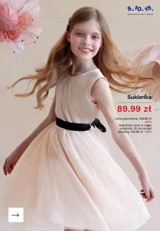5.10.15 - gazetka promocyjna Sukienki dla dziewczynek od 69,99 PLN od czwartku 30.04  - strona 6