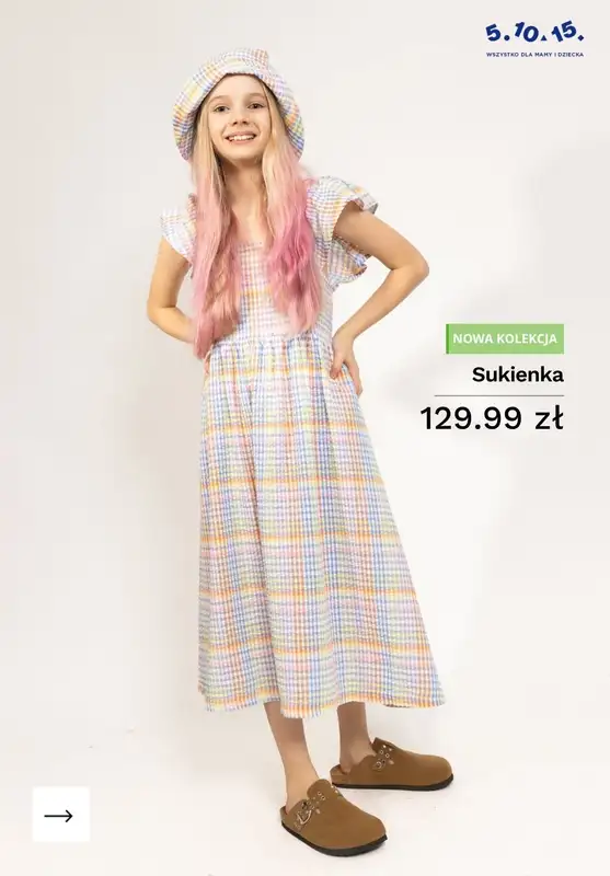 5.10.15 - gazetka promocyjna Sukienki dla dziewczynek od 69,99 PLN od czwartku 30.04  - strona 4