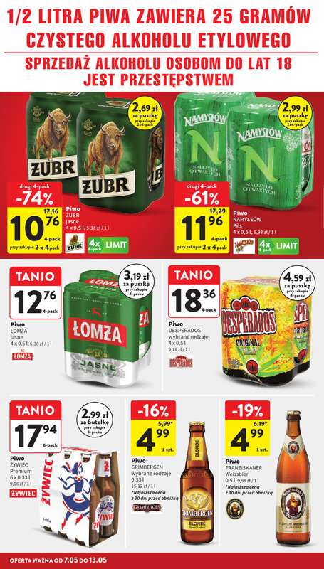 Intermarche - gazetka promocyjna Gazetka od czwartku 07.05 do środy 13.05 - strona 34