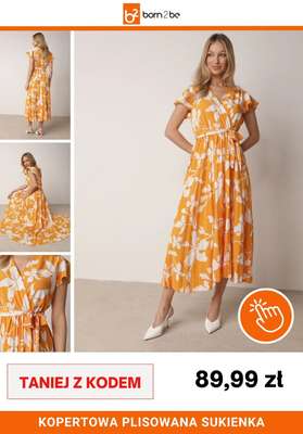 Kopertowa Plisowana Sukienka