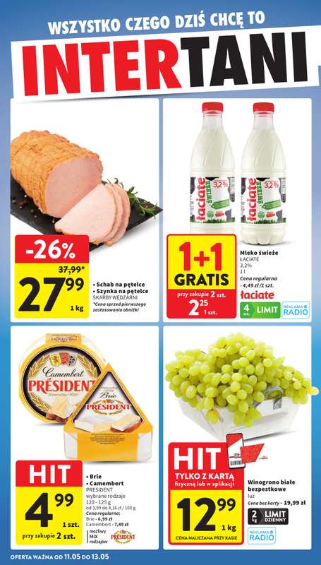 Intermarche - gazetka promocyjna Intertani start tygodnia od poniedziałku 11.05 do środy 13.05 - strona 2