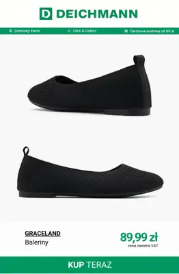 Deichmann - gazetka promocyjna Nowe modele balerin damskich od piątku 24.04  - strona 9