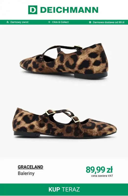Deichmann - gazetka promocyjna Nowe modele balerin damskich od piątku 24.04  - strona 11
