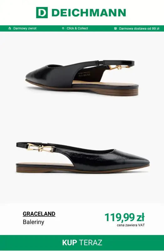 Deichmann - gazetka promocyjna Nowe modele balerin damskich od piątku 24.04  - strona 2