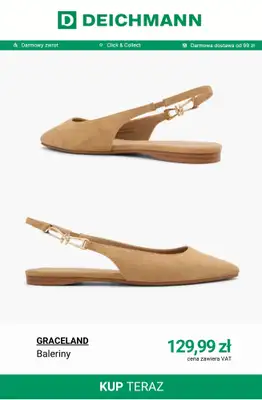 Deichmann - gazetka promocyjna Nowe modele balerin damskich od piątku 24.04  - strona 8