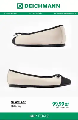 Deichmann - gazetka promocyjna Nowe modele balerin damskich od piątku 24.04  - strona 3