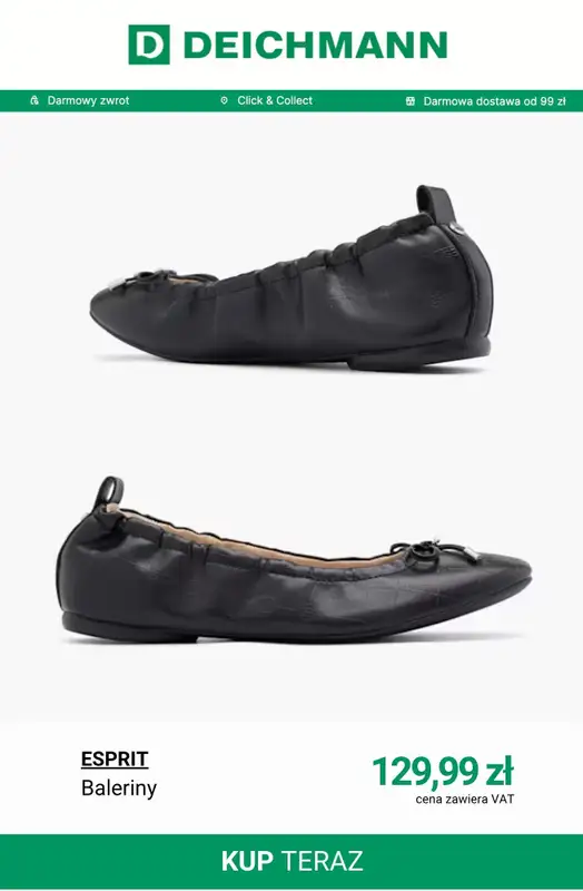 Deichmann - gazetka promocyjna Nowe modele balerin damskich od piątku 24.04  - strona 7