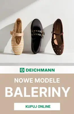 Deichmann - gazetka promocyjna Nowe modele balerin damskich od piątku 24.04 