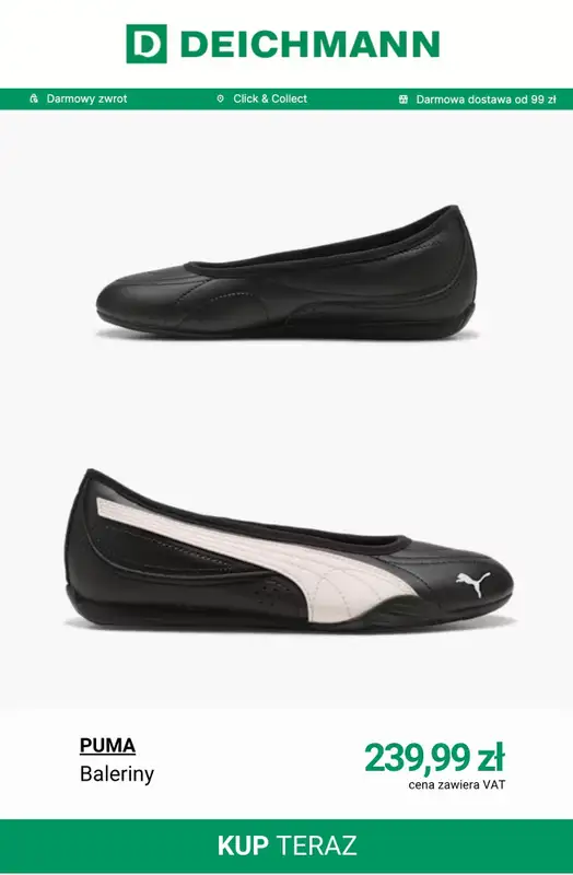 Deichmann - gazetka promocyjna Nowe modele balerin damskich od piątku 24.04  - strona 12
