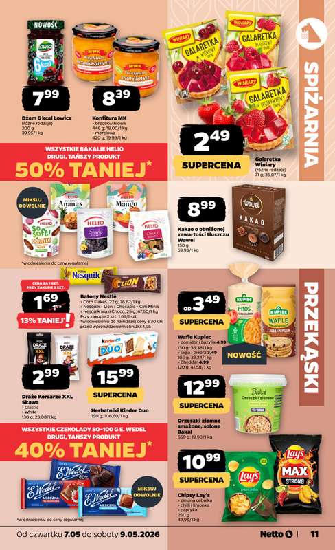 Netto - gazetka promocyjna Gazetka Spożywcza od czwartku 07.05 do soboty 09.05 - strona 11