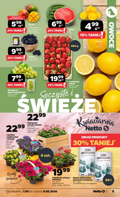 Netto - gazetka promocyjna Gazetka Spożywcza od czwartku 07.05 do soboty 09.05 - strona 5