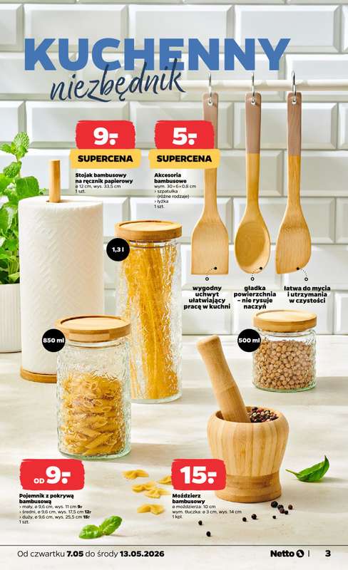 Netto - gazetka promocyjna Inspiracje tygodnia Netto  do środy 13.05 - strona 3