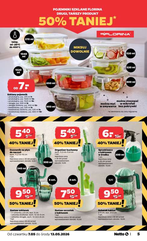 Netto - gazetka promocyjna Inspiracje tygodnia Netto  do środy 13.05 - strona 5
