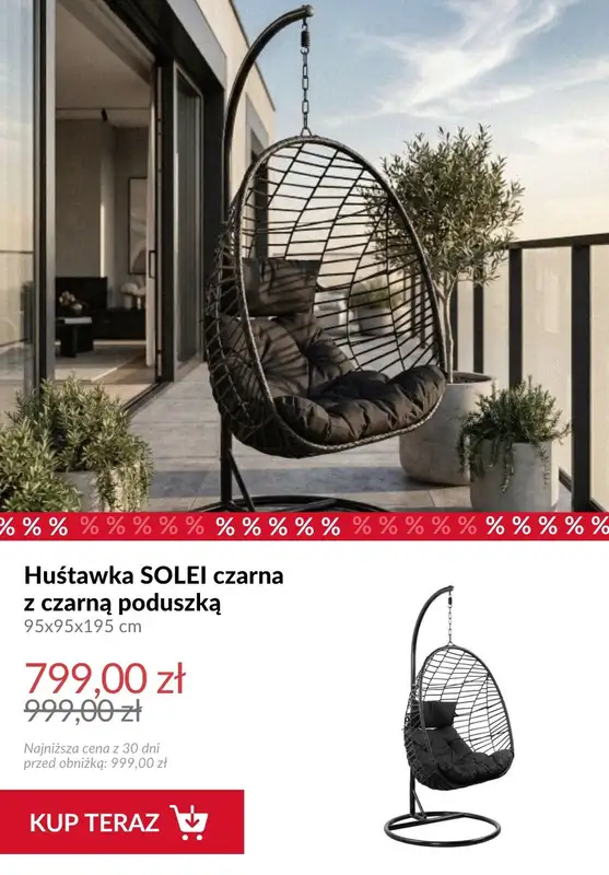 Homla - gazetka promocyjna Do -40% na meble ogrodowe od piątku 01.05  - strona 2