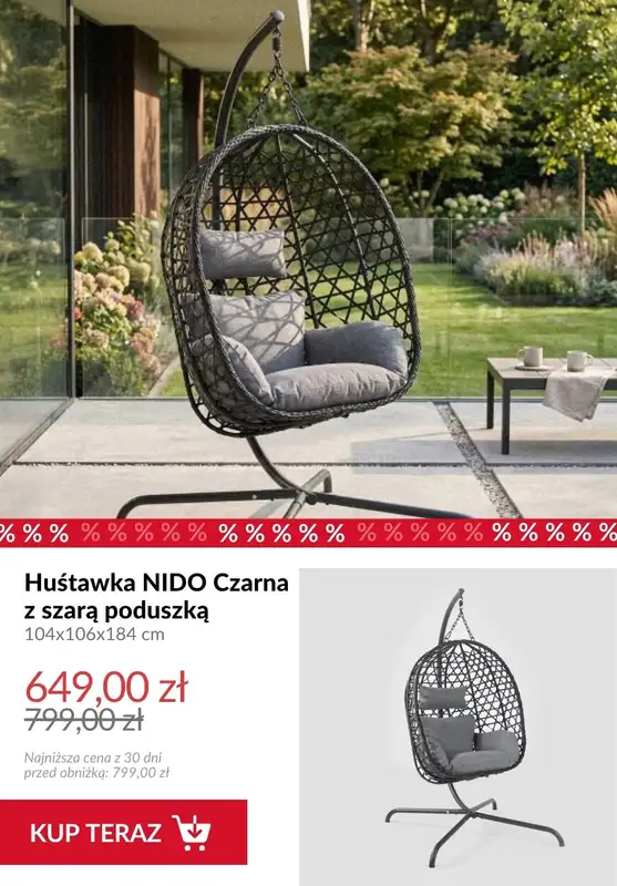 Homla - gazetka promocyjna Do -40% na meble ogrodowe od piątku 01.05  - strona 8