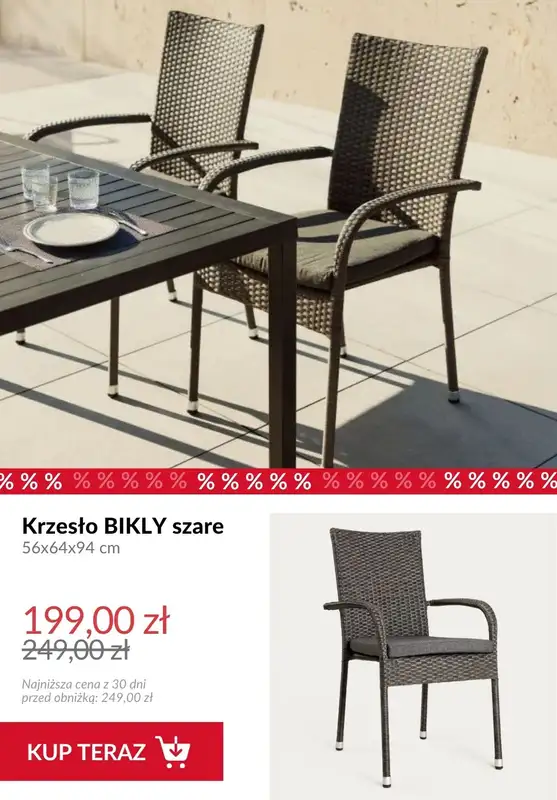 Homla - gazetka promocyjna Do -40% na meble ogrodowe od piątku 01.05  - strona 9