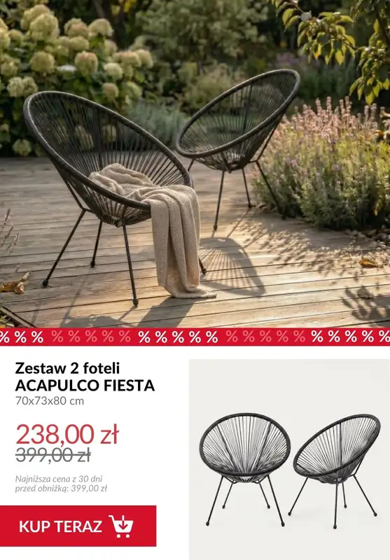 Homla - gazetka promocyjna Do -40% na meble ogrodowe od piątku 01.05  - strona 11