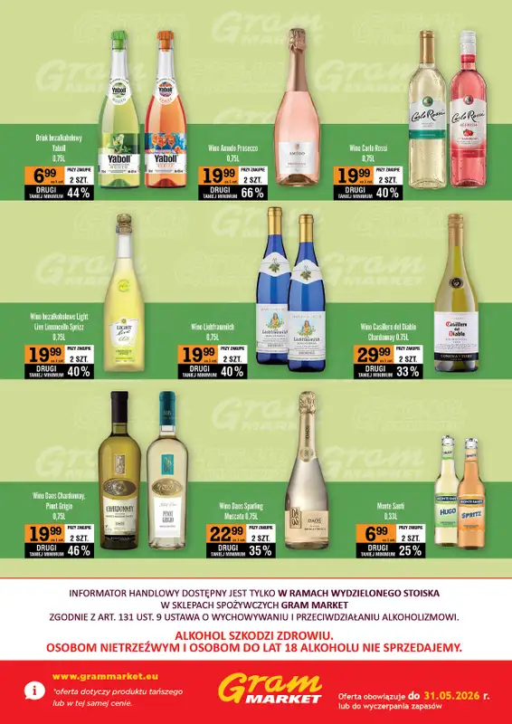 Gram Market - gazetka promocyjna Ulotka alkoholowa od piątku 01.05 do niedzieli 31.05 - strona 6