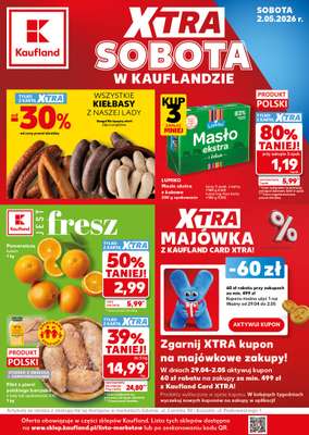 Kaufland - gazetka promocyjna Oferta Kaufland - SUPER SOBOTA od soboty 02.05 do soboty 02.05