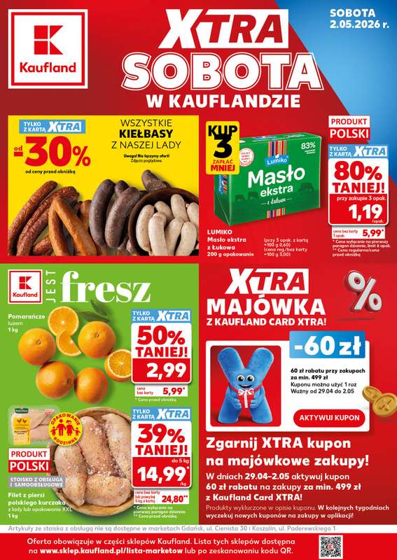 Kaufland - gazetka promocyjna Oferta Kaufland - SUPER SOBOTA od soboty 02.05 do soboty 02.05