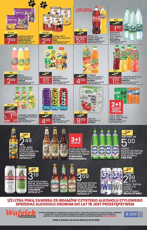 Wafelek - gazetka promocyjna Gazetka od poniedziałku 04.05 do soboty 16.05 - strona 8