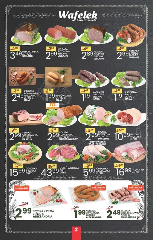 Wafelek - gazetka promocyjna Gazetka od poniedziałku 04.05 do soboty 16.05 - strona 2