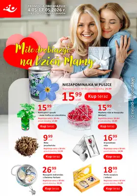 Poczta Polska - gazetka promocyjna Gazetka od poniedziałku 04.05 do niedzieli 17.05