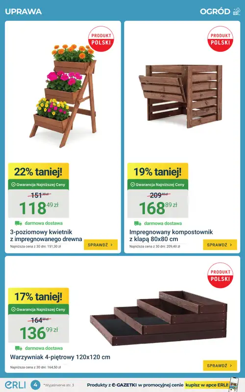 ERLI - gazetka promocyjna Ogród pełen okazji z ERLI! od poniedziałku 04.05 do niedzieli 10.05 - strona 4