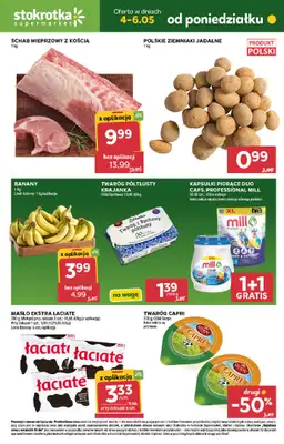 Stokrotka - gazetka promocyjna Hity na start od poniedziałku 04.05 do środy 06.05