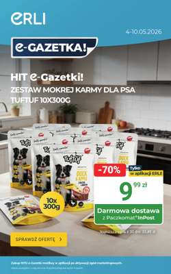 ERLI - gazetka promocyjna Codzienne zakupy do -70% z ERLI! od poniedziałku 04.05 do niedzieli 10.05