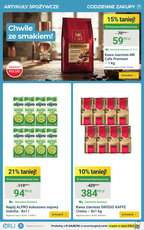 ERLI - gazetka promocyjna Codzienne zakupy do -70% z ERLI! od poniedziałku 04.05 do niedzieli 10.05 - strona 2