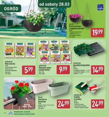 Aldi - gazetka promocyjna Katalog ogrodowy Aldi! od środy 25.02 do soboty 16.05 - strona 12
