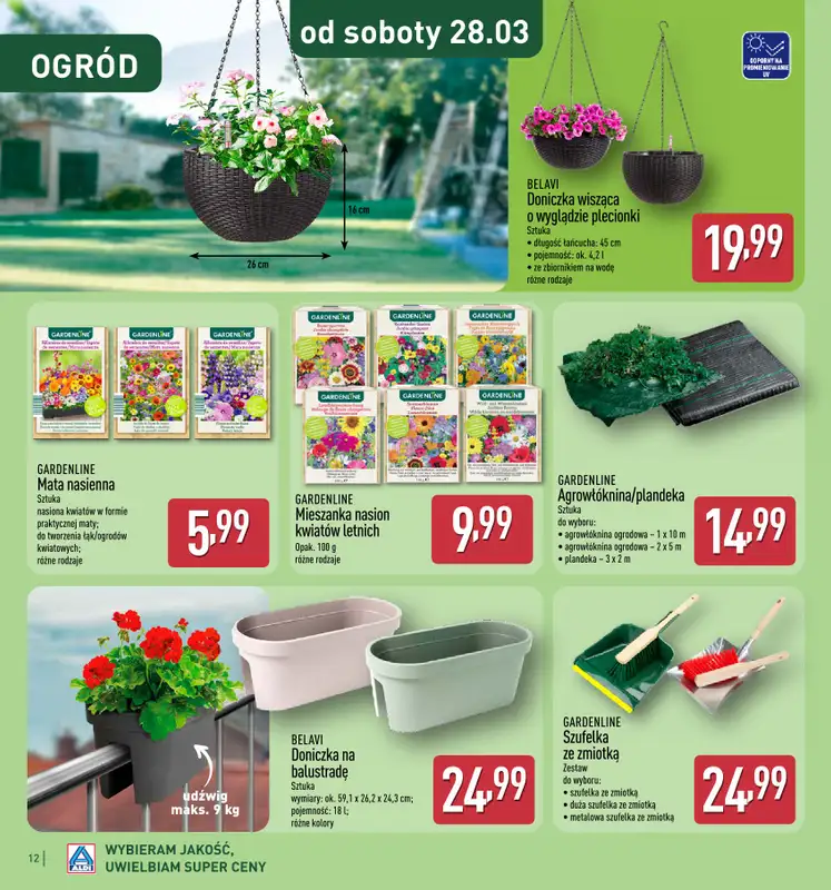 Aldi - gazetka promocyjna Katalog ogrodowy Aldi! od środy 25.02 do soboty 16.05 - strona 12