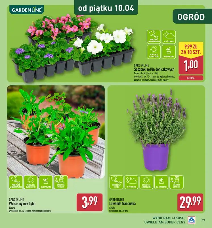 Aldi - gazetka promocyjna Katalog ogrodowy Aldi! od środy 25.02 do soboty 16.05 - strona 21