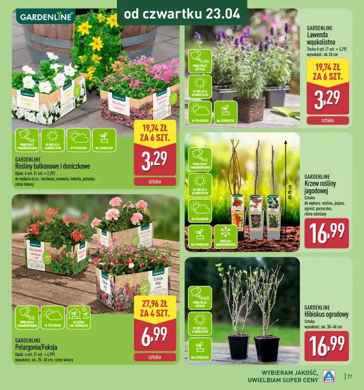 Aldi - gazetka promocyjna Katalog ogrodowy Aldi! od środy 25.02 do soboty 16.05 - strona 27