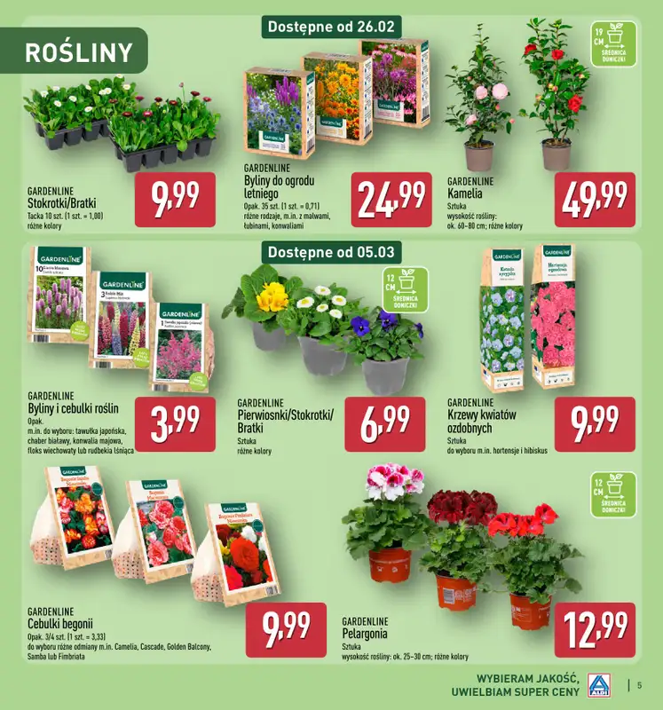 Aldi - gazetka promocyjna Katalog ogrodowy Aldi! od środy 25.02 do soboty 16.05 - strona 5